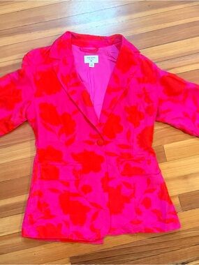 Kate Spade for Target 20th Anniversary Pink & Red Floral Blazer - XS